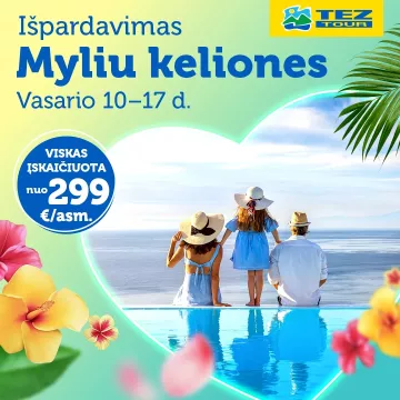 Išpardavimas MYLIU KELIONES startuoja