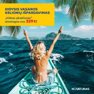 Didysis NOVATURO vasaros kelionių išpardavimas