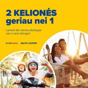 Akcijos „2 kelionės geriau nei 1!” sąlygos