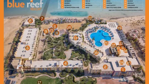 Viešbutis „BLUE REEF RESORT“ (Marsa alamas, Hurgada, Egiptas)