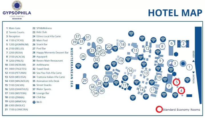 Viešbutis „GYPSOPHILA CLUB MARINE“ (Kemeras, Turkija)