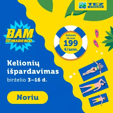 TEZ TOUR šeimadieniai startavo