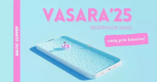 VASARA'25 - rezervuok vietą prie baseino!